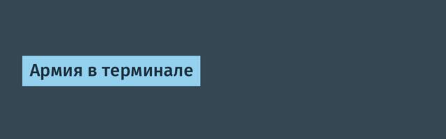 Армия в терминале