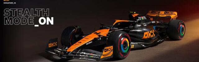 OKX Switch McLaren MCL60 Race Car To Stealth Mode For The Singapore Grand Prix