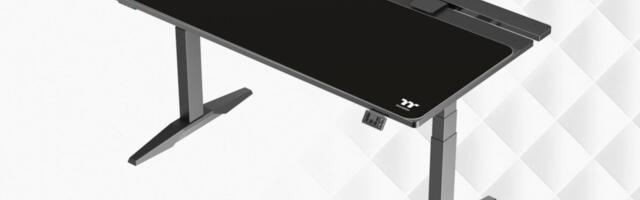 Thermaltake G700 gaming desk has RGB controls with mechanical switches