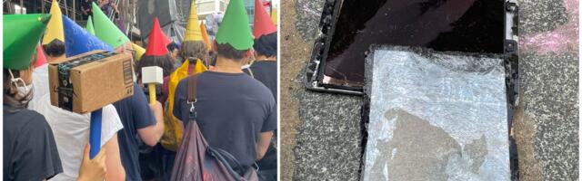 I went to an anti-tech rally, where Gen Z smashed iPhones and questioned everything. Here's what I learned.