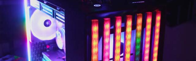 Modder adds so much RGB to a Fractal Design North XL PC build that even the wooden façade lights up