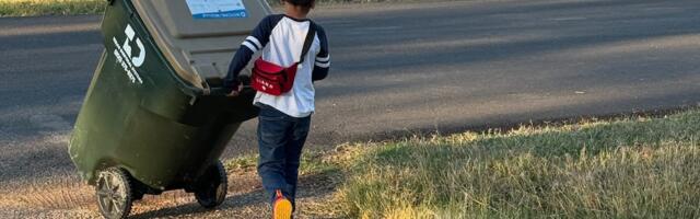 I don't give my 7-year-old an allowance. Instead, he runs a neighborhood business, where neighbors pay him to take out their trash.