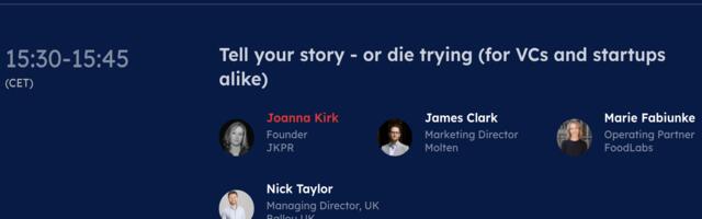 The art of storytelling - learn from the pros at Tech.eu Summit 2022