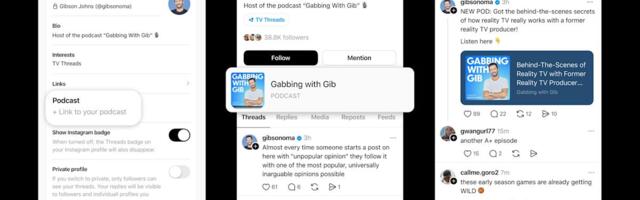 Threads is adding features for creators to promote their podcasts
