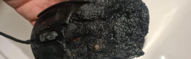 Gigabyte gaming mouse allegedly goes up in flames — scorched device left a hole on user's desk