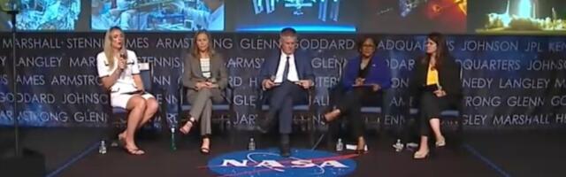 During a town hall Wednesday, NASA officials on stage looked like hostages