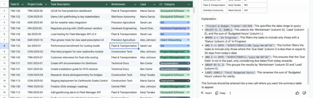 Gemini in Google Sheets can now explain and fix broken formulas