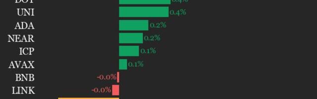 CoinDesk 20 performance update: Stellar (XLM) drops 1.7% as index moves lower