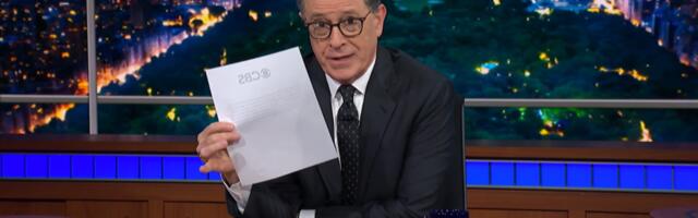 CBS claims it didnt ban Stephen Colbert interview from broadcast. Heres what he says about that.