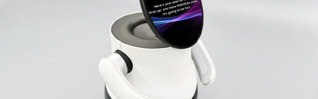 Samsung concepts put an OLED screen on a classroom robot and retro music gear 