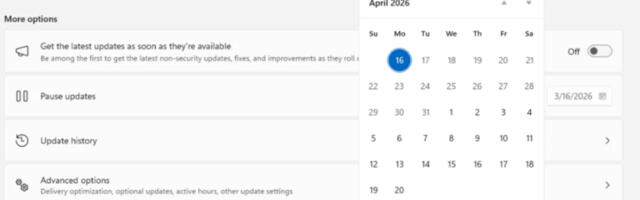 Forced Windows updates can now be paused forever