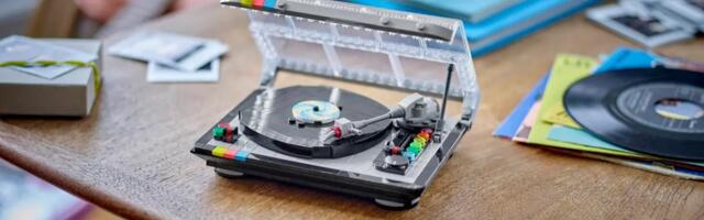 This cool retro Lego record player can be yours for free this weekend