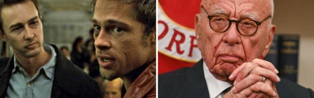 A studio exec put a blink-and-you'll miss it moment in 'Fight Club' as a middle finger to Rupert Murdoch