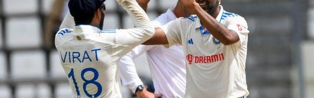 India seize control of Dominica Test after Ravichandran Ashwin rattles West Indies with spin brilliance
