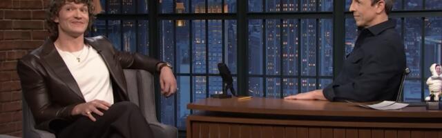 Connor Storrie shares a surprising Heated Rivalry story in Seth Meyers interview