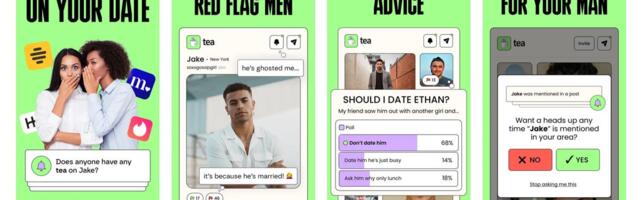 An app called Tea that lets women anonymously review guys has soared to No. 1 in the App Store