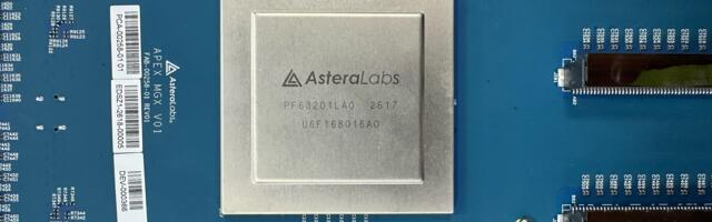 Astera Labs showcases 320-lane PCIe 6.0 switch for vendor-agnostic scaling in data centers — up to 80 accelerators can be scaled up using PCIe alone