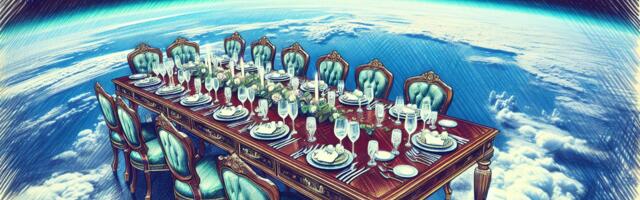 Space tourism may be adding dining to the menu