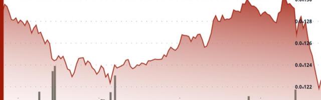 BONK Falls 5% to $0.00001223 After Rejection at Key Resistance