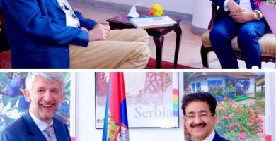 Sandeep Marwah Awarded by Embassy of Serbia