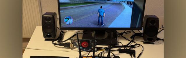 Hardware hacker runs GTA: Vice City on a router with a little help from an eGPU and Debian Linux